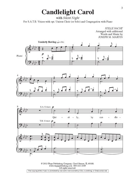 Candlelight Carol (SATB with opt. Unison Cho | J.W. Pepper Sheet Music