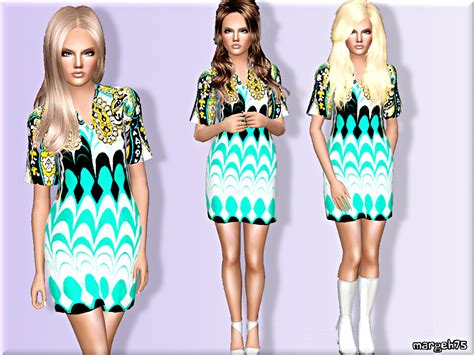 The Sims Resource Bohemian Style Dress