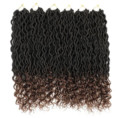 Lihui Goddess Locs Crochet Hair For Black Women Curly Faux Locks