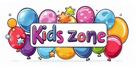 premium photo  cartoon illustration  kids zone zone zone zone
