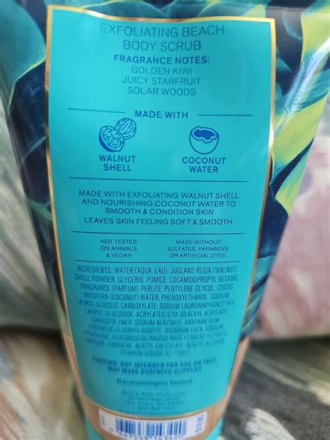 Bath Body Works THAILAND SWEET KIWI STARFRUIT EXFOILATING Beach