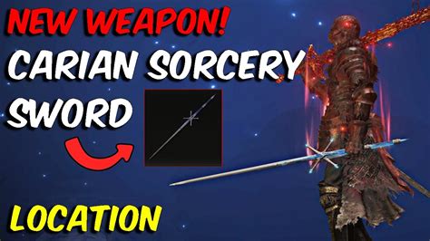 New DLC Weapon Carian Sorcery Sword Location In Elden Ring Shadow Of