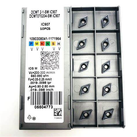 10 stücke DCMT070204 SM IC907 externe drehen werkz Grandado