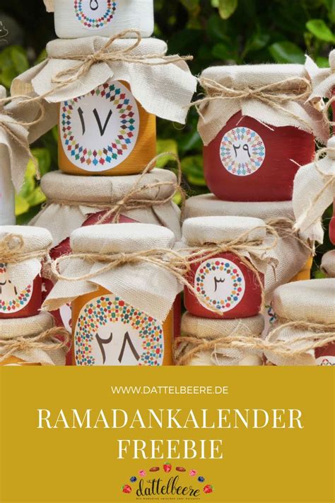 Ramadankalender Aus Altglas Basteln Upcycling Dattelbeere De