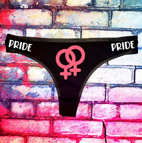 Lesbian Symbol LGBTQ Pride Gender Sexy Thong Panties Lingerie Underwear Etsy