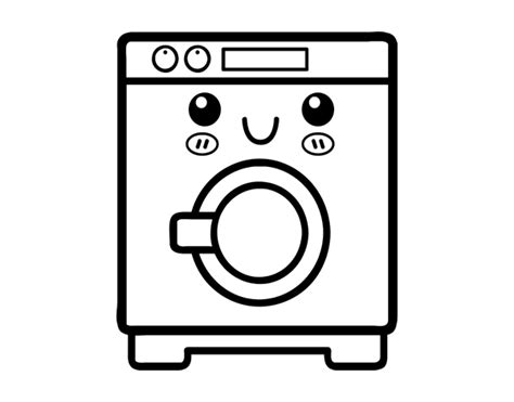 Washing Machine Coloring Page