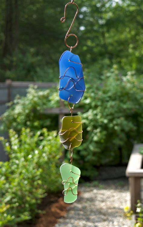 Sun Catcher Sea Glass Copper Suncatcher Beach Glass By Coastchimes