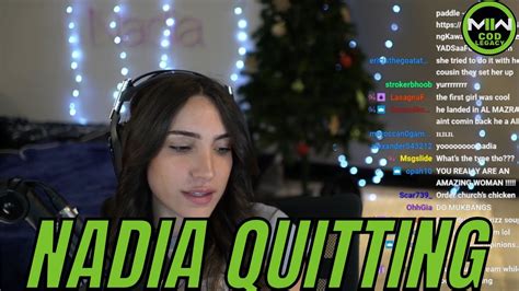 Nadia On Quitting Cod Youtube