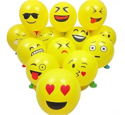 Globos Emoji Latex Fiesta Cumpleaños En Venta En Iztapalapa