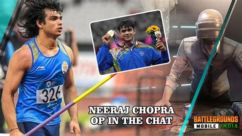 Congratulation Neeraj Chopra For Gold 3M Max Live BGMI YouTube