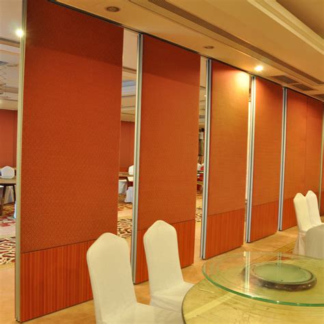 Office Movable Partition Walls Acoustic Soundproof Office Folding Wood ...