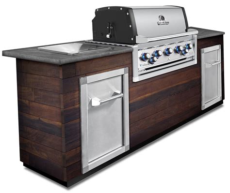 Broil King Imperial 590 PRO Einbaugrill mit Drehspieß Seitenbrenner