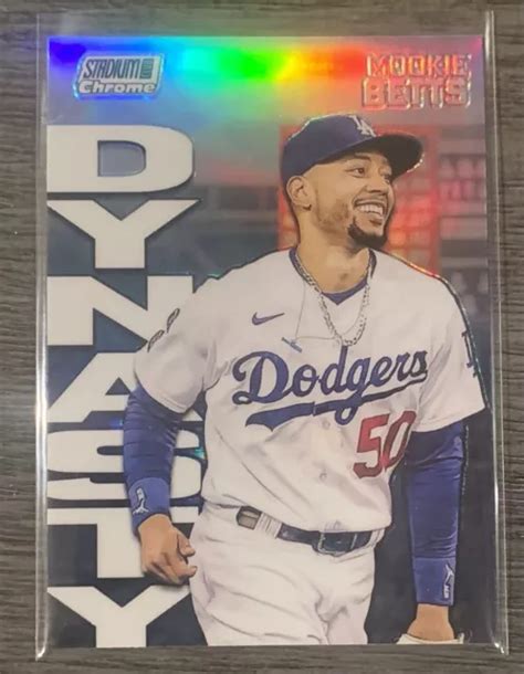 Topps Stadium Club R Fracteur Chrome Mookie Betts Dynasty Dodgers