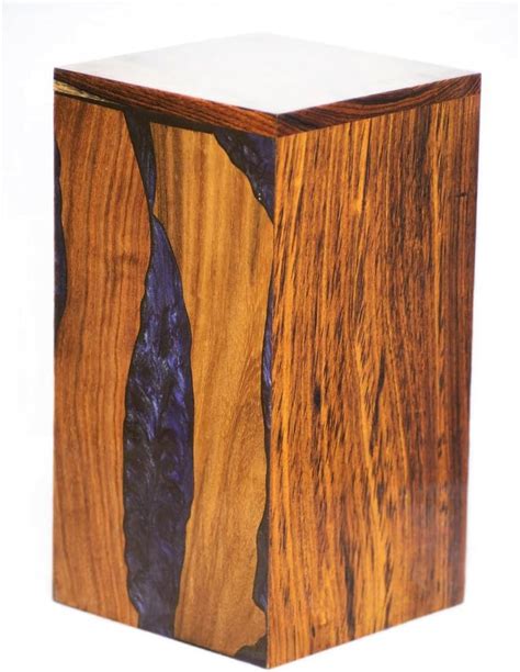 Amazon Epoxy Resin Rosewood Blue Figure Urn Box For Ashes Adult