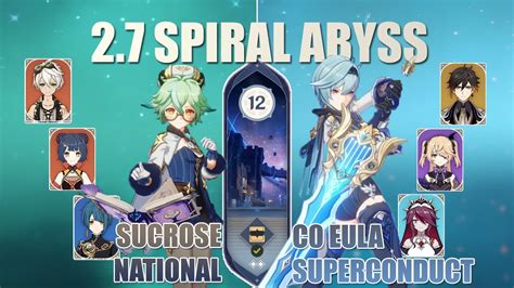 Sucrose National C0 Eula Superconduct Genshin Impact 2 7 Spiral