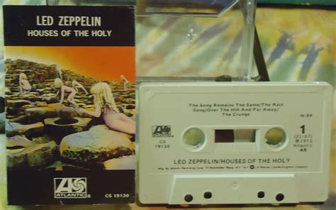 Led Zeppelin Houses Of The Holy Atlantic Cassette Houses Of The