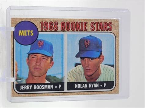 Nolan Ryan Jerry Koosman Topps Baseball Rookie Stars Mets Rc