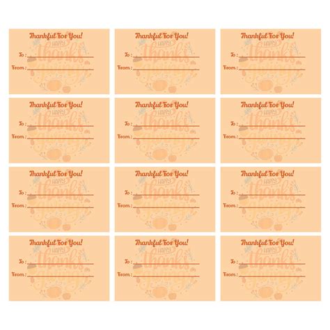 Thanksgiving Tags - 12 Free PDF Printables | Printablee