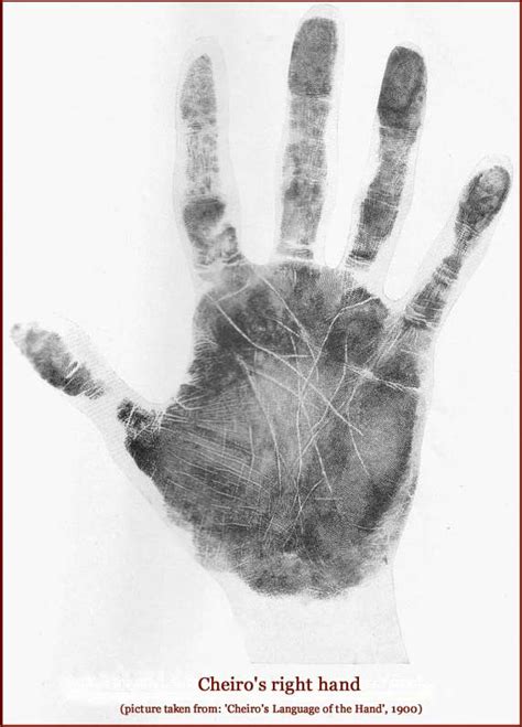 hand readings  famous people  cheiros hand