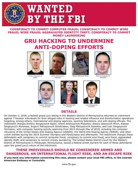 Kenneth Rijock S Financial Crime Blog GRU HACKERS WANTED BY THE FBI