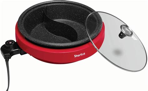 Starfrit The Rock Dual Sided 3 2 Quart Hot Pot Electric Food Makers Normal Red Costco Arizona