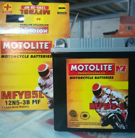 Motolite MOTORCYCLE Battery VRLA Maintenance Free MFYB5L 12N5