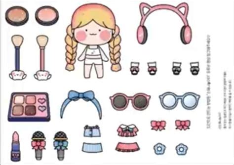 Penyanyi Squishy1 Paper Doll Template Free Printable Paper Dolls