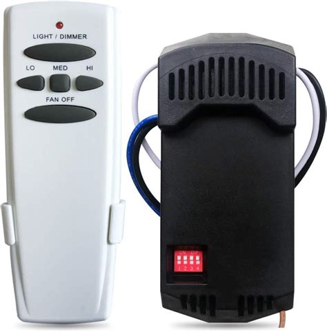 Universal Dimmer Ceiling Fan Remote Control Kit With Receiver Remote Replacement Of Hampton Bay