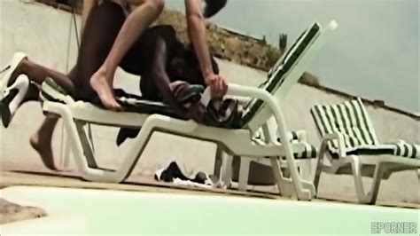 Black Babe Fucked On Sunbed