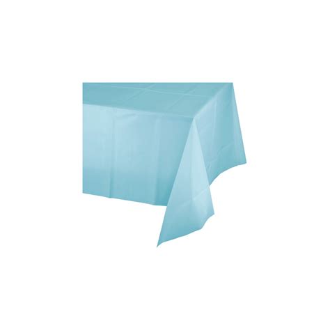 nappe plastique bleu uni lavable pour votre fête anniversaire enfant