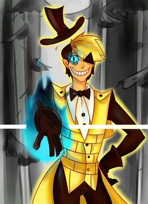 Bill Cipher Human By Amikinii On Deviantart