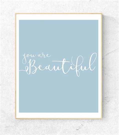 You are Beautiful Wall Art, Digital Print, Instant Download You Are ...