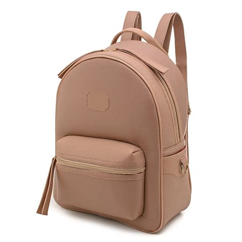 Mochila Feminina Escolar Espa Osa Nude Shopee Brasil