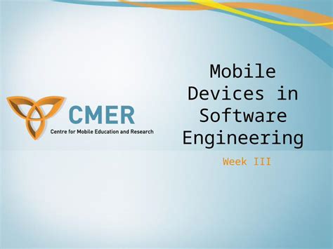 Ppt Week Iii Mobile Devices In Software Engineering Overview Testing