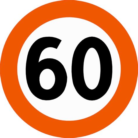 Fartsgrense 60 km/t - Skilt nr. 362 - Saferoad Traffic