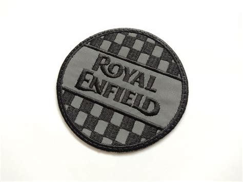 Parche Bordado Royal Enfield Reflectivo Con Bandera Pits Cuotas Sin