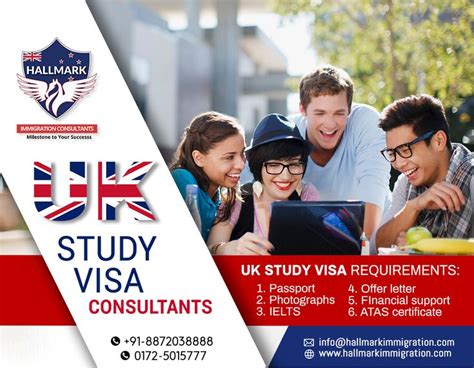 Uk Study Visa Consultants Education Poster Social Media Design