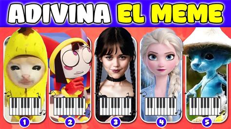 Adivina El MEME Por La Canción Edición PianoMerlina Elsa The