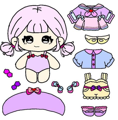 Pastel Paper Doll Paper Dolls Dolls Chibi