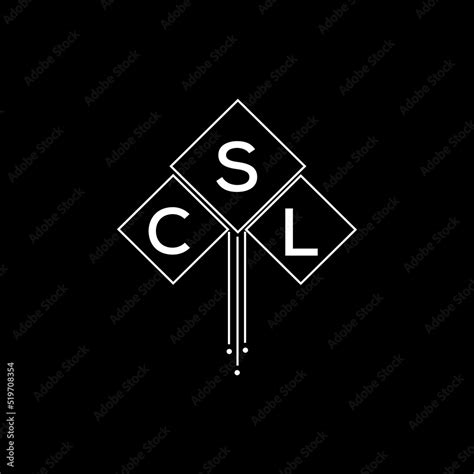 Csl Letter Logo Design With White Background In Illustrator Csl Vector