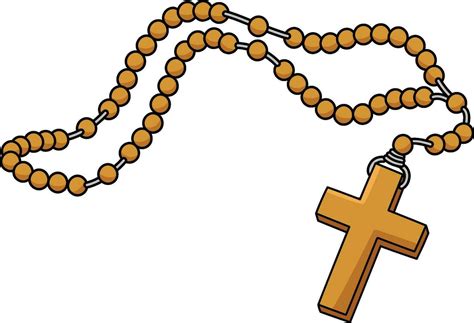 Rosary Cartoon Colored Clipart Illustration 34812352 Vector Art at Vecteezy