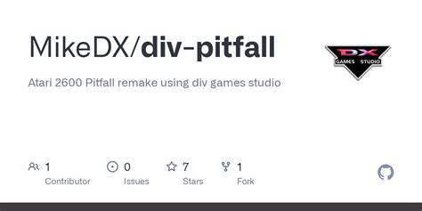 GitHub - MikeDX/div-pitfall: Atari 2600 Pitfall remake using div games ...