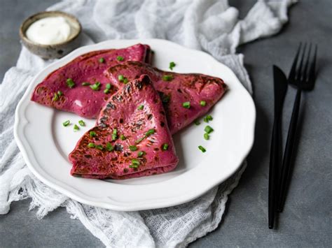 Receita De Panqueca De Beterraba Frango Comida E Receitas