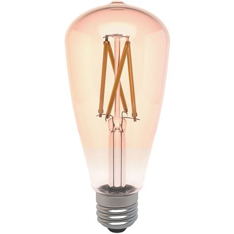 Laser Smart E27 St64 Filament Bulb Amber Big W