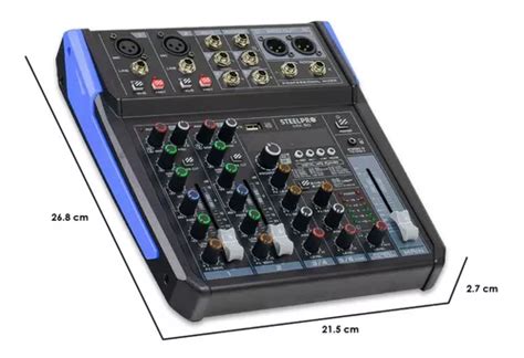 Mezcladora Mixer De Canales Efectos Steelpro En Venta En