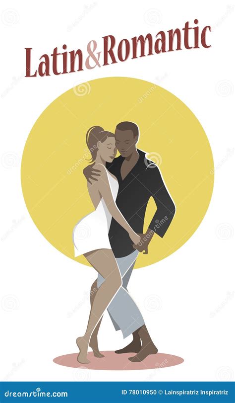 Música Latina De Baile De Los Pares Jovenes Ilustración del Vector Ilustración de fondo