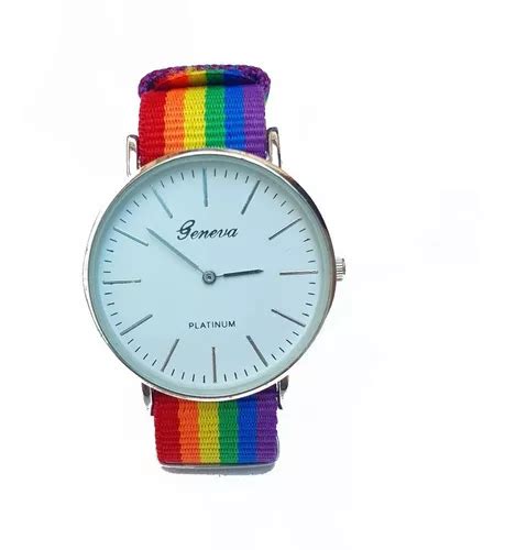 Reloj Pulsera Extensible Arco Ris Lgbt Orgullo Gay Colores Mercadolibre