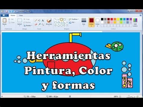 Herramientas Pintura Pinceles Y Formas En Paint YouTube