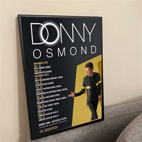 Donny Osmond Tour 2023 Poster - Etsy