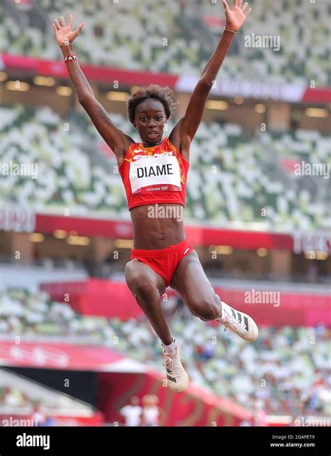 Tokyo, Japan. 1st Aug, 2021. Fatima Diame of Spain competes during the women's long jump ...